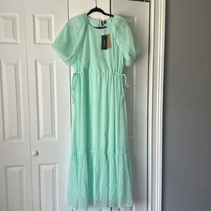Vero Moda Light Green Maxi Dress